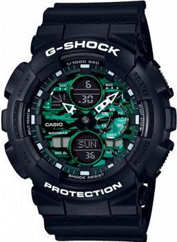 Японские наручные  мужские часы Casio GA-140MG-1AER. Коллекция G-Shock - фото 1