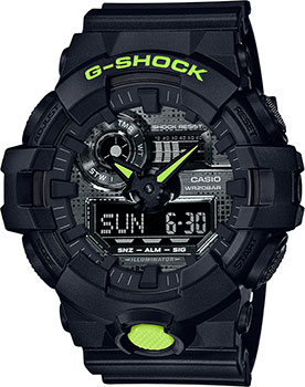 Японские наручные  мужские часы Casio GA-700DC-1AER. Коллекция G-Shock - фото 1