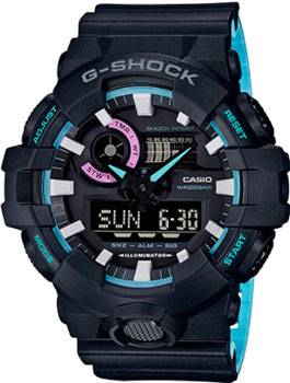 

Японские наручные мужские часы Casio GA-700PC-1A. Коллекция G-Shock