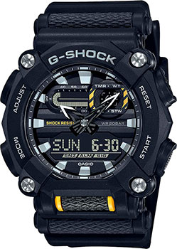 Японские наручные  мужские часы Casio GA-900-1AER. Коллекция G-Shock - фото 1