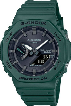 Японские наручные  мужские часы Casio GA-B2100-3A. Коллекция G-Shock - фото 1