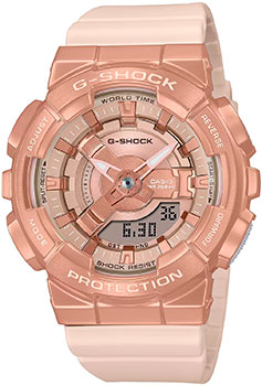 Японские наручные  женские часы Casio GM-S110PG-4A. Коллекция G-Shock - фото 1