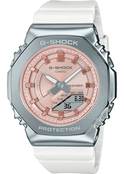 

Японские наручные женские часы Casio GM-S2100WS-7A. Коллекция G-Shock