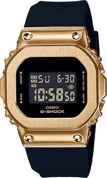 Японские наручные  женские часы Casio GM-S5600GB-1. Коллекция Digital - фото 1