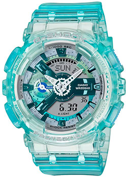 Японские наручные  мужские часы Casio GMA-S110VW-2A. Коллекция G-Shock