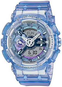 Японские наручные  мужские часы Casio GMA-S110VW-6A. Коллекция G-Shock