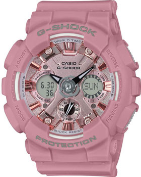 

Японские наручные женские часы Casio GMA-S120DP-4AER. Коллекция G-Shock