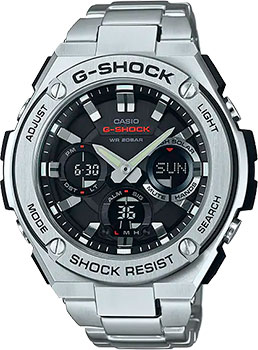 Японские наручные  мужские часы Casio GST-S110D-1A. Коллекция G-Shock - фото 1
