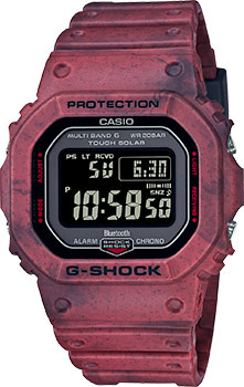 Японские наручные  мужские часы Casio GW-B5600SL-4. Коллекция G-Shock - фото 1