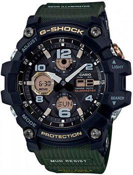 Японские наручные  мужские часы Casio GWG-100-1A3. Коллекция G-Shock - фото 1