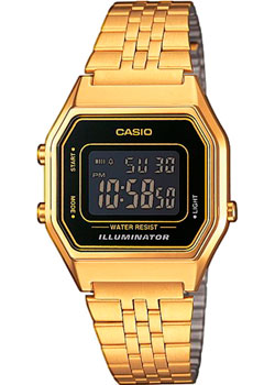 Японские наручные  женские часы Casio LA680WGA-1B. Коллекция Vintage - фото 1