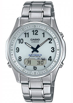 

Японские наручные мужские часы Casio LCW-M100TSE-7AER. Коллекция Wave Ceptor