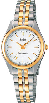 Японские наручные  женские часы Casio LTP-1129G-7A. Коллекция Analog - фото 1