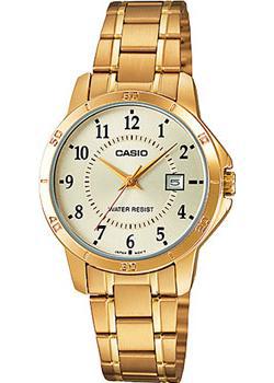 

Японские наручные женские часы Casio LTP-V004G-9B. Коллекция Analog
