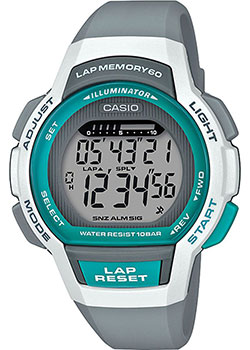 

Японские наручные женские часы Casio LWS-1000H-8AVEF. Коллекция Digital