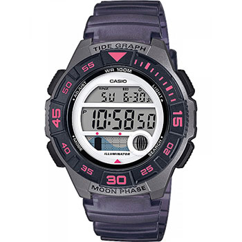 

Японские наручные женские часы Casio LWS-1100H-8AVEF. Коллекция Digital