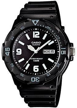 Японские наручные  мужские часы Casio MRW-200H-1B2. Коллекция Analog - фото 1