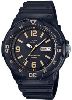 Японские наручные  мужские часы Casio MRW-200H-1B3. Коллекция Analog - фото 1