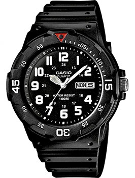 Японские наручные  мужские часы Casio MRW-200H-1BVEG. Коллекция Analog - фото 1