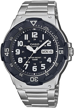 Японские наручные  мужские часы Casio MRW-200HD-1BVEF. Коллекция Analog - фото 1