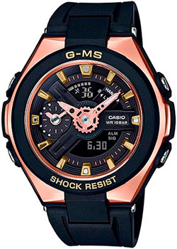 

Японские наручные женские часы Casio MSG-400G-1A1. Коллекция Baby-G