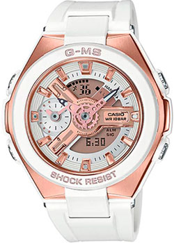 

Японские наручные женские часы Casio MSG-400G-7A. Коллекция Baby-G