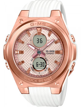 

Японские наручные женские часы Casio MSG-C100G-7AER. Коллекция Baby-G