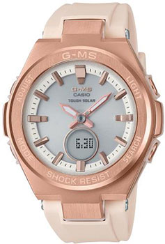 

Японские наручные женские часы Casio MSG-S200G-4AER. Коллекция Baby-G