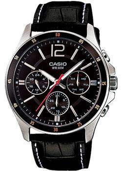 Японские наручные  мужские часы Casio MTP-1374L-1A. Коллекция Analog - фото 1