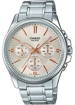 Японские наручные  мужские часы Casio MTP-1375D-7A2. Коллекция Analog - фото 1