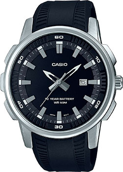 

Японские наручные мужские часы Casio MTP-E195-1A. Коллекция Analog