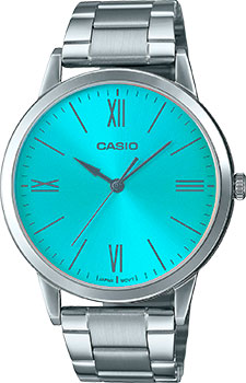 Японские наручные  мужские часы Casio MTP-E600D-2B. Коллекция Analog - фото 1