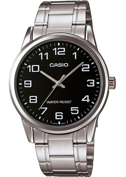 Японские наручные  мужские часы Casio MTP-V001D-1B. Коллекция Analog - фото 1
