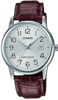Японские наручные  мужские часы Casio MTP-V002L-7B2. Коллекция Analog - фото 1