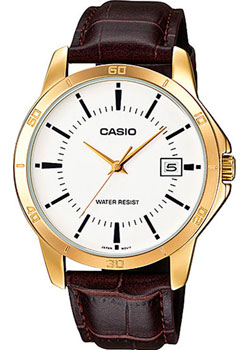 Японские наручные  мужские часы Casio MTP-V004GL-7A. Коллекция Analog - фото 1