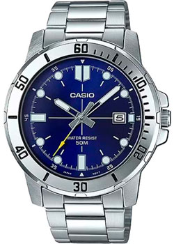 Японские наручные  мужские часы Casio MTP-VD01D-2E. Коллекция Analog - фото 1