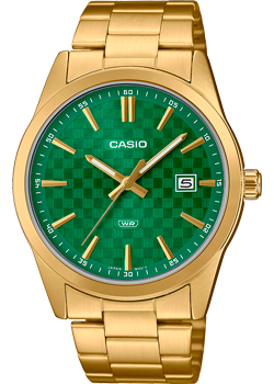 Японские наручные  мужские часы Casio MTP-VD03G-3A. Коллекция Analog - фото 1