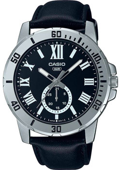 Японские наручные  мужские часы Casio MTP-VD200L-1B. Коллекция Analog - фото 1