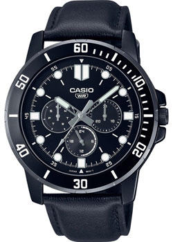 Японские наручные  мужские часы Casio MTP-VD300BL-1E. Коллекция Analog - фото 1