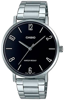 Японские наручные  мужские часы Casio MTP-VT01D-1B2. Коллекция Analog - фото 1