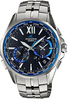 Японские наручные  мужские часы Casio OCW-S3400-1AJF. Коллекция Oceanus - фото 1