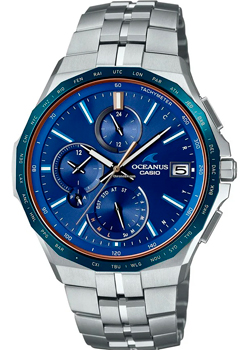 Японские наручные  мужские часы Casio OCW-S5000F-2AJF. Коллекция Oceanus - фото 1