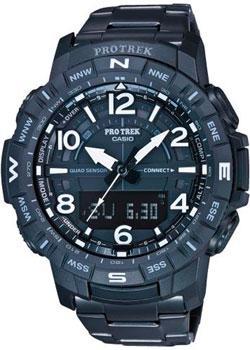 Японские наручные  мужские часы Casio PRT-B50YT-1ER. Коллекция Pro-Trek - фото 1