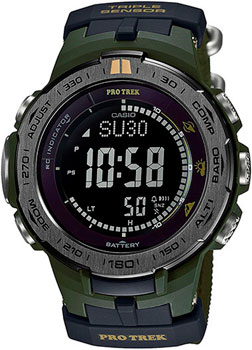 

Японские наручные мужские часы Casio PRW-3100G-3D. Коллекция Pro-Trek
