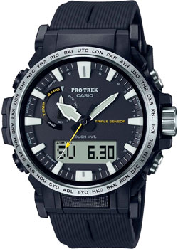 Японские наручные  мужские часы Casio PRW-61-1AER. Коллекция Pro-Trek - фото 1