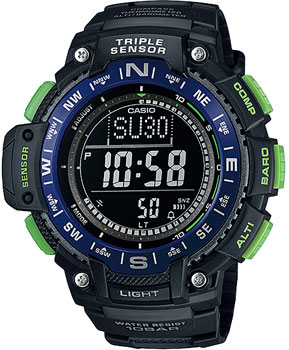 Японские наручные  мужские часы Casio SGW-1000-2B. Коллекция Pro-Trek - фото 1