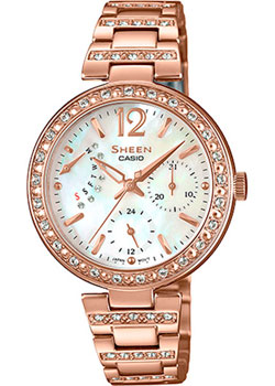 

Японские наручные женские часы Casio SHE-3043PG-7A. Коллекция Sheen