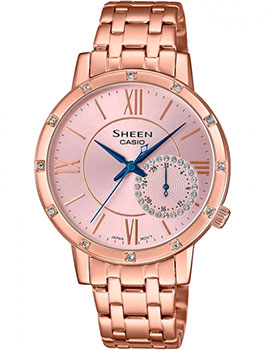 

Японские наручные женские часы Casio SHE-3046PG-4AUER. Коллекция Sheen