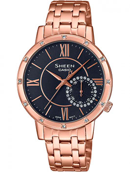 

Японские наручные женские часы Casio SHE-3046PG-8AUER. Коллекция Sheen