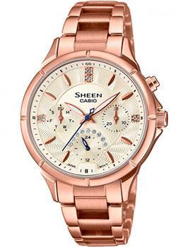 

Японские наручные женские часы Casio SHE-3047PG-9AUER. Коллекция Sheen